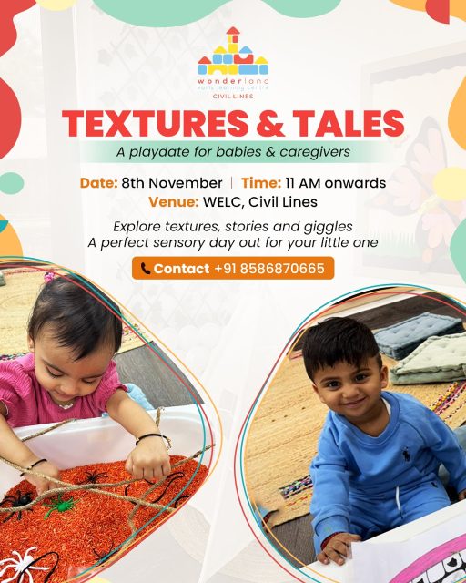 Every giggle counts, every texture tells a story.
Join our Playdate at WELC where babies and caregivers dive into a world of sensory play, from water to nature, stories to songs, music to movement.
🗓️ 8th November | 🕚 11 AM onwards
📍 WELC, Civil Lines
Let’s play, learn and grow together. 💛
📞 8586870665 for registrations.
#welc #earlylearning #meetup #playdate #schoolsinnorthdelhi #preschoollife #delhiparents #parentingdelhi #welccivillines #earlychildhoodeducator #childhoodmatters #earlyeducation