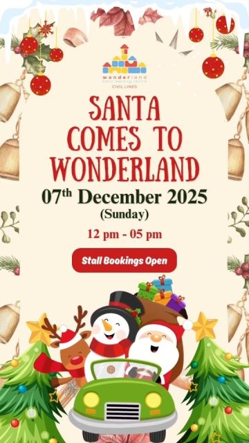 ‘Tis the season of All Things Jingling! 🔔🎅
Join us as Santa Comes to Wonderland for a day filled with joy, sparkle, and creativity! 🌟
Let’s celebrate the holiday cheer on Sunday, 7th December 2025, from 12:00 PM – 5:00 PM at WELC, Civil Lines. 🎁🎄
Calling all exhibitors to be part of the festive charm, showcase your creations and spread the Christmas cheer! 🎅✨
DM to book your stall or call 8586870665. ❤️
#WELC #welccivillines #preschoolfun #welccivillinesdelhi #chrustmastime #christmascarnival #santaclaus