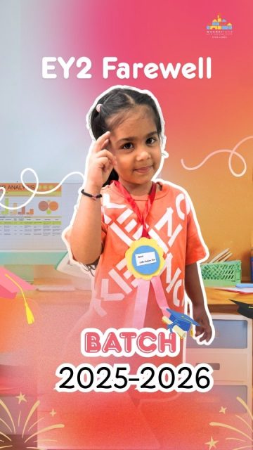 Little hearts, big emotions! 💖🎓
EY1 made lovely farewell cards and celebrated EY2 with medals, dance, and lots of smiles. 🏅✨

A sweet goodbye to our EY2 stars — keep shining always! 🌟
.
.
#welc #ey2farewell #batch2025_26 #littlestars #farewellday